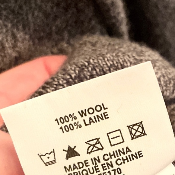 Frank & Oak Men’s Knit Sweater Wool Lighweight Soft High Neck Gray Minimalis M - Picture 8 of 12